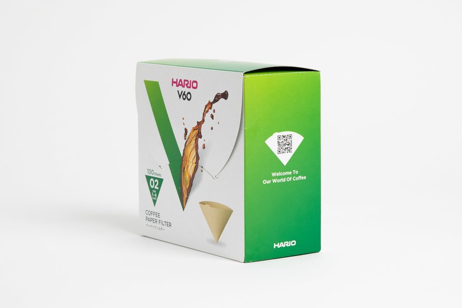 Box of Hario V60 size 02 paper filters